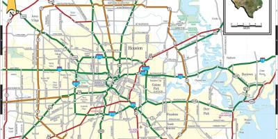 Houston városában térkép