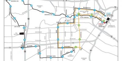 Térkép Houston maraton