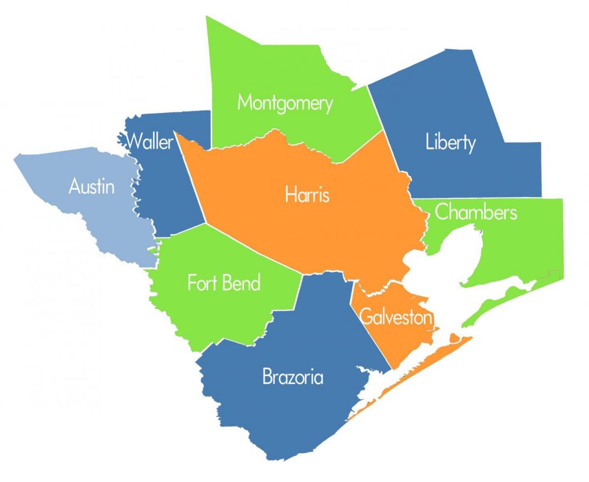 megye térkép Houston