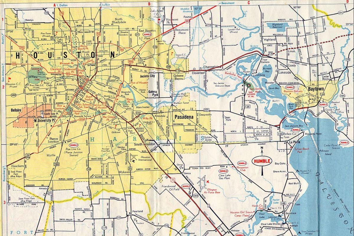 Houston térképen