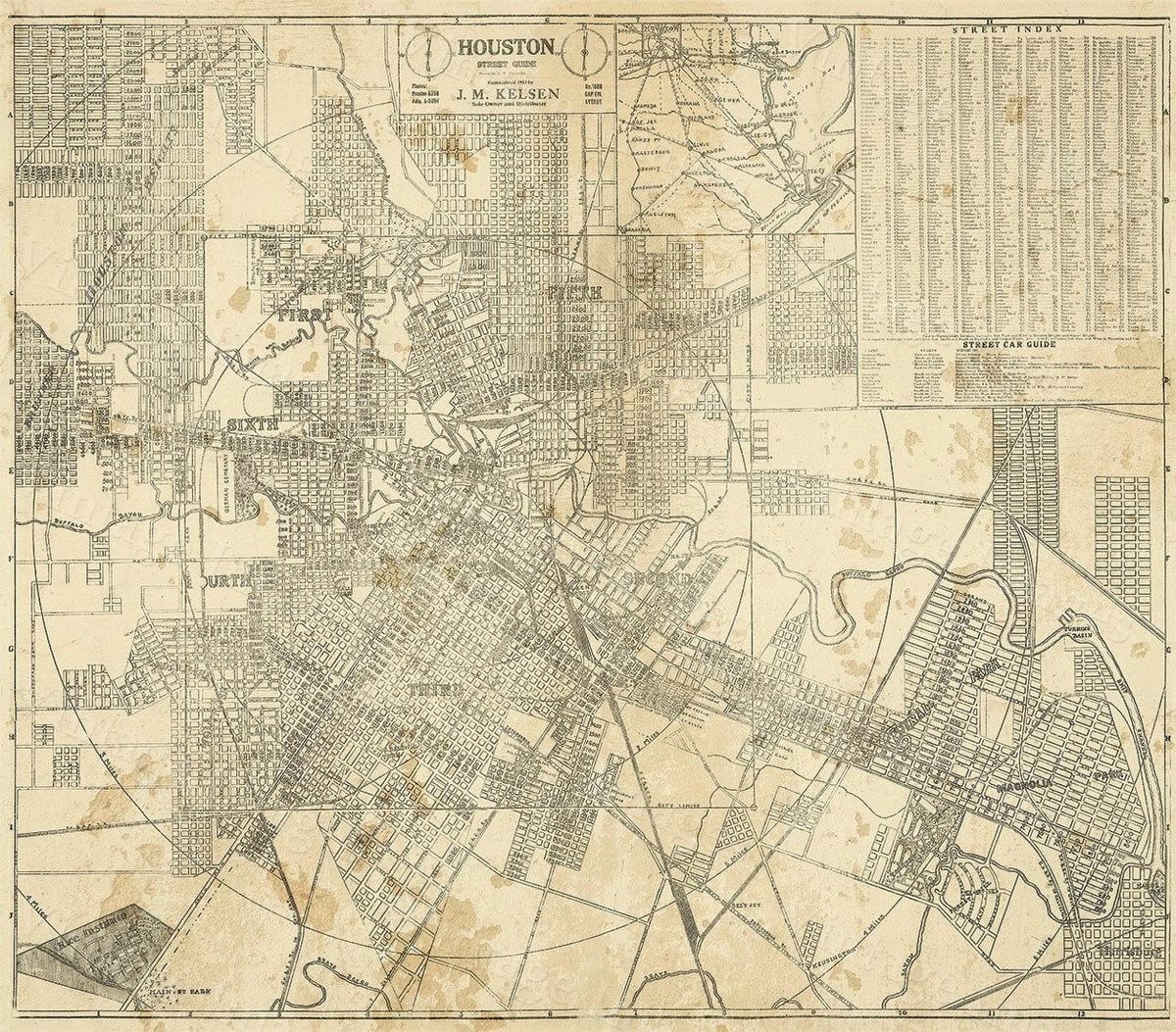 térkép Houston tx