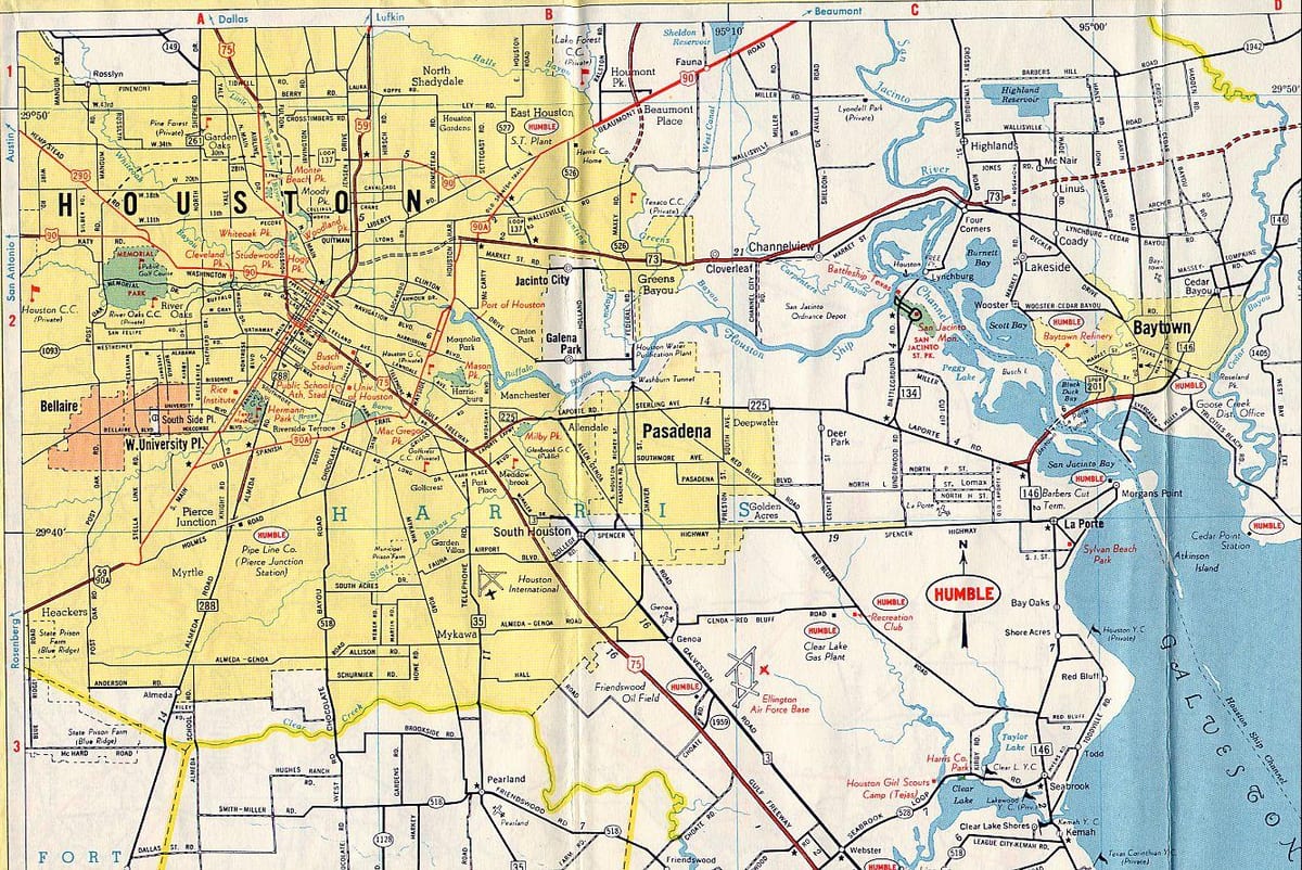 Houston térképen