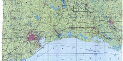Topográfiai térkép Houston