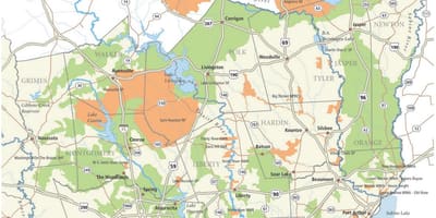 Térkép sam Houston nemzeti erdő